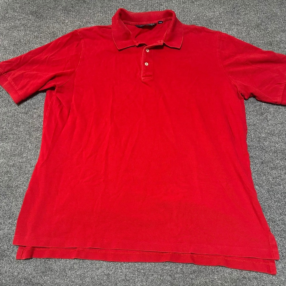 Polo Golf Ralph Lauren Mens‎ XXL Red Short Sleeve Pique Cotton Polo Shirt